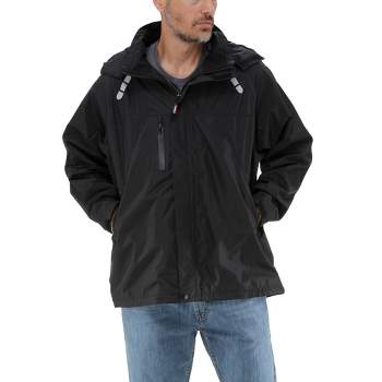 RefrigiWear Lightweight Rain Jacket - Waterproof Raincoat with Detachable Hood