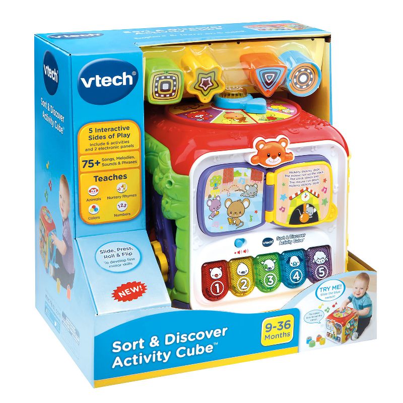 VTech Sort and Discover Activity Cube, 5 of 12