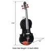 AZL1 Life Concept Orchestral String Instruments 4/4 Professional Violin Outfit with Complete Accessories, Black, 31.5"*9.84"*4.92" - 4 of 4