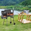 BestMassage 43 Inch Charcoal Grills Versatile 3-in-1 BBQ Grill with Double Grilling Nets, Black - 2 of 4