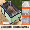 VEVOR Elevated Heated Cat House, Cuboid Kitty Shelter with Adjustable Temperature and Timer, 900D Oxford Cloth Foldable Cat Shelter, Green (Large) - 4 of 4