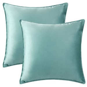 Unique Bargains Velvet Throw Home Decor Solid Couch Sofa Living Room Pillow Covers - 1 of 4