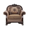 44" Chateau De Ville Chair with Pillow Fabric/Espresso Finish - Acme Furniture - 2 of 4
