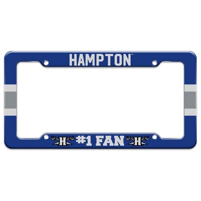 Hampton University #1 Fan License Plate Tag Frame