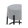 Meridian Furniture,Avalon Grey Boucle Fabric Counter Stool - 3 of 4