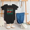 Xmas Reindeer You Can't Fly With Us Baby Romper Boys or Girls Brisco Brands - 3 of 4