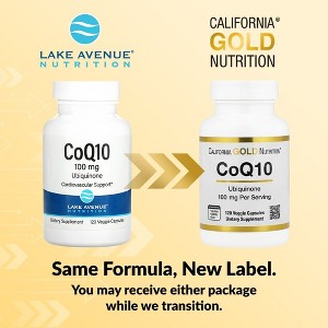 CoQ10, Coenzyme Q10, Ubiquinone, USP Grade, 100 mg, 120 Veggie Capsules - 1 of 4