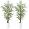 COZONY 4/5/6FT Fake Palm Tree with Pot, Faux Areca Palm Plant for Indoor & Outdoor Tropical Decor - 2 of 4