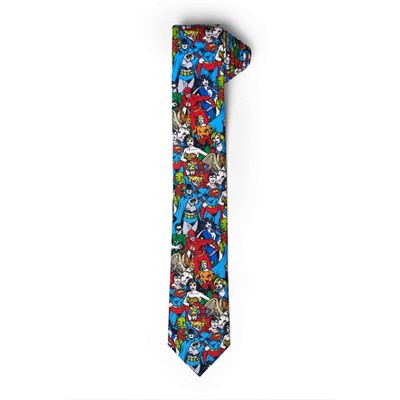OppoSuits Men's DC Comics Tie - Justice League Necktie - Formal And Casual - Including 1 Tie - Multicolor - Size One Size