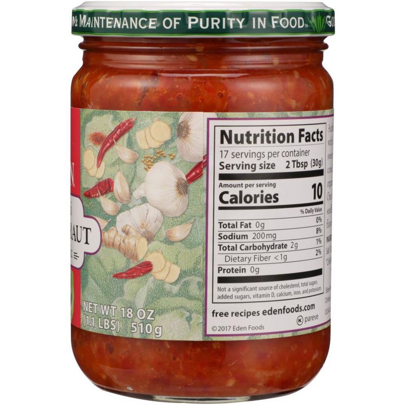 Eden Foods Organic Kimchi Sauerkraut - Case of 12/18 oz, 5 of 8