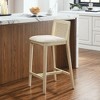 Modway Monarch Wood and Rattan Counter Stool- DURABLE WOOD CONSTRUCTION - Featuring a sturdy beech wood frame and a rattan backrest with in - 4 of 4