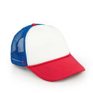 Toynk Stranger Things Mesh Red White & Blue Vintage Mesh Trucker Cap - 1 of 4