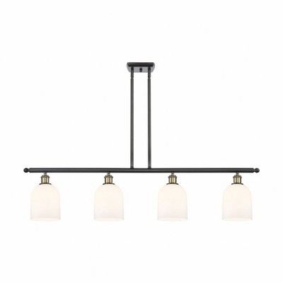 Innovations Lighting Bella 4 - Light Island Pendant Light in  Black Antique Brass