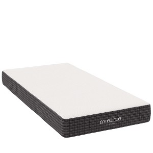 Modway Aveline 8" Twin Mattress – Gel-Infused Memory Foam with Breathable Stretch Knit Cover for Pressure Relief - 1 of 4