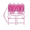 Evergreen Metal Flip Flop Garden Bench - 2 of 4