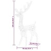 vidaXL Acrylic Reindeer Christmas Decoration - Warm White 2 x 1 x 4 ft - 4 of 4