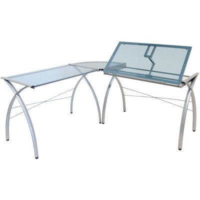 target glass desk