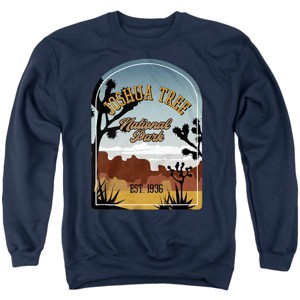 Men's Joshua Tree National Park Sticker Crewneck Sweatshirt - 1 of 4