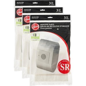 Hoover 401011SR Style SR Canister Vacuum Allergen Filtration Bags for S3590 Duros Canisters 9Pk - 1 of 4
