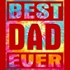 Men's Design By Humans Vintage Tie Dye Best Dad Ever By T-Shirt - 2 of 2