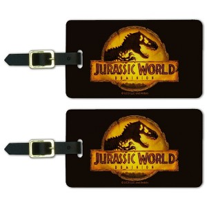 Jurassic World Rendered Logo Luggage ID Tags Set of 2 - 1 of 4
