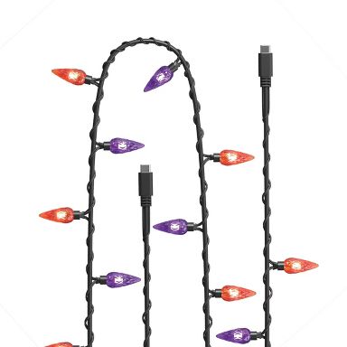 GEMS Light up USB-C Cable - Purple and Orange