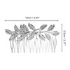 Unique Bargains Women's Portable Leaves Side Comb 1 Pc - 2 of 4