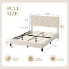 Upholstered Bed Frame with Upholstered Headboard, Heavy-Duty Platform Bed Frame with Strong Wood Slats - 2 of 4