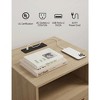 Rattan Nightstand with Charging Station, Boho End Table, Side Table with USB Ports - 3 of 4