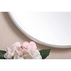 Elegant Lighting Metal frame round mirror with decorative hook 18 inch in Silver - 3 of 4