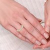 Pompeii3 1/2Ct Pave Diamond Wedding Anniversary Stackable Ring Gold Lab Created - 4 of 4