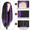 Jessie's Wig 28 Inch Wavy Wig 4*1 Synthetic Hair Omber Purple 1 Pc/Pack - 4 of 4