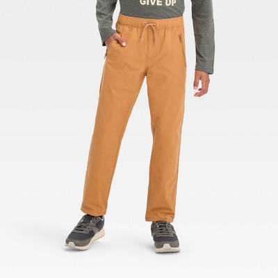 Boys' Relaxed Tapered Corduroy Pull-on Pants - Cat & Jack™ Brown