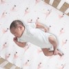 Lambs & Ivy Ballerina Baby Breathable 100% Cotton Fitted Crib Sheet - White - 2 of 4