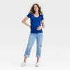 Short Sleeve Ribbed Seamless Maternity T-Shirt - Isabel Maternity by Ingrid & Isabel™ - 3 of 3