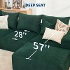 110" Modular Cloud Sofa, L-Shaped Sectional with Chaise, Plush Chenille/Corduroy Fabric, Deep Seat, No Assembly Needed, for Living Room & Apartments - 3 of 4
