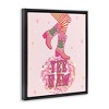 Stupell Industries Yeehaw Christmas Cowboy Black Framed Floater Canvas Wall Art - 3 of 4