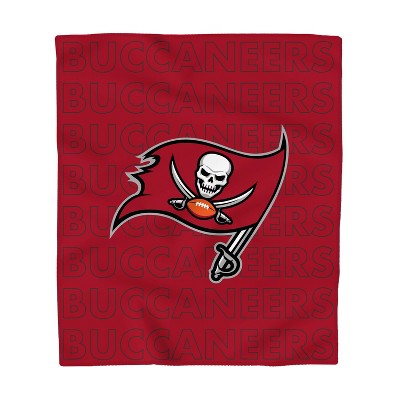 NFL Tampa Bay Buccaneers Echo Team Wordmark Plush Blanket