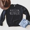 Simply Sage Market Women's Graphic Sweatshirt Hello Winter Trees - 2 of 3