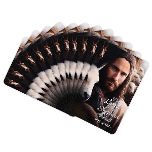 Dicksons The Lord is My Shepherd from Psalm 23, Multicolor 3.8 x 2.5 Inch Laminated Cardstock Pocket Card Bookmark; Pack of 12 - 1 of 2