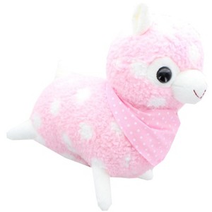 UCC Distributing Alpaca 12-Inch Plush w/ Bandana - Pastel Pink - 1 of 2