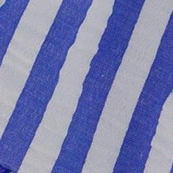 blue and white striped