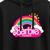 Women's - Barbie - Barbie Logo Rainbow Cropped Graphic Hoodie - 2 of 3