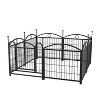 Chery Life 8 Panels 24"H Dog Playpen, Metal Pet Dog Fence with Doors, for Large Medium Small Dogs - 2 of 4