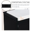 KTMBDW Shoe Bench Storage Bench with 2 Drawers and 2 Cabinets, Entryway Bench with Removable Cushion for Living Room, Hallway, Entryway - 4 of 4