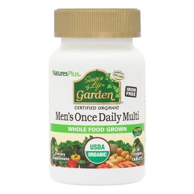 Source of Life Garden Organic Mens Daily by Nature's Plus  -  30 Tablet