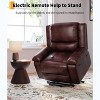 Power Lift Recliner Chair, Heat and Massage, Adjustable Back and Legs, Electric Lift Chair Designed for The Elderly and People with Mobility impaired - 3 of 4