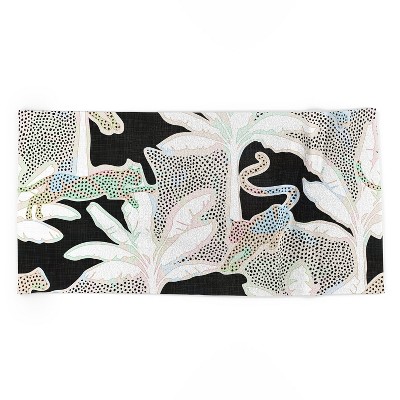 evamatise Leopards and Palms Rainbow Beach Towel - Deny Designs