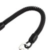 Unique Bargains Stretchy Spring Lanyard Coil with Carabiner Black 1 Pc - 4 of 4