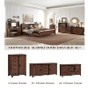SinCiDo Farmhouse 48" Dresser w/4 Drawers & 2 Barn Doors, Chest of Drawers & Rustic TV Stand w/Adjustable Shelf for Living Room - 3 of 4